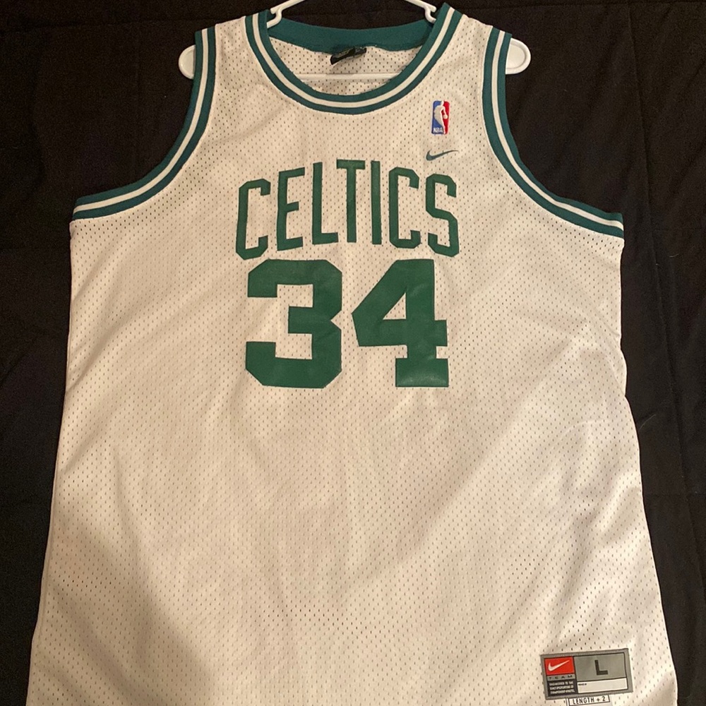 Paul Pierce white jersey mint condition!